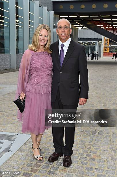 Maria Bell and William Bell attend the Fondazione Prada Opening on May 3, 2015 in Milan, Italy.