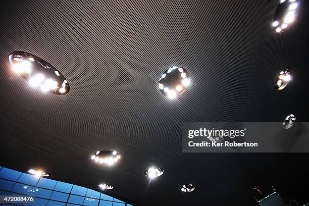 Yulia Timoshinina of Russia competes in the Women's 10m final during day 3 of the FINA/NVC Diving World Series at Aquatics Centre on May 3, 2015 in...