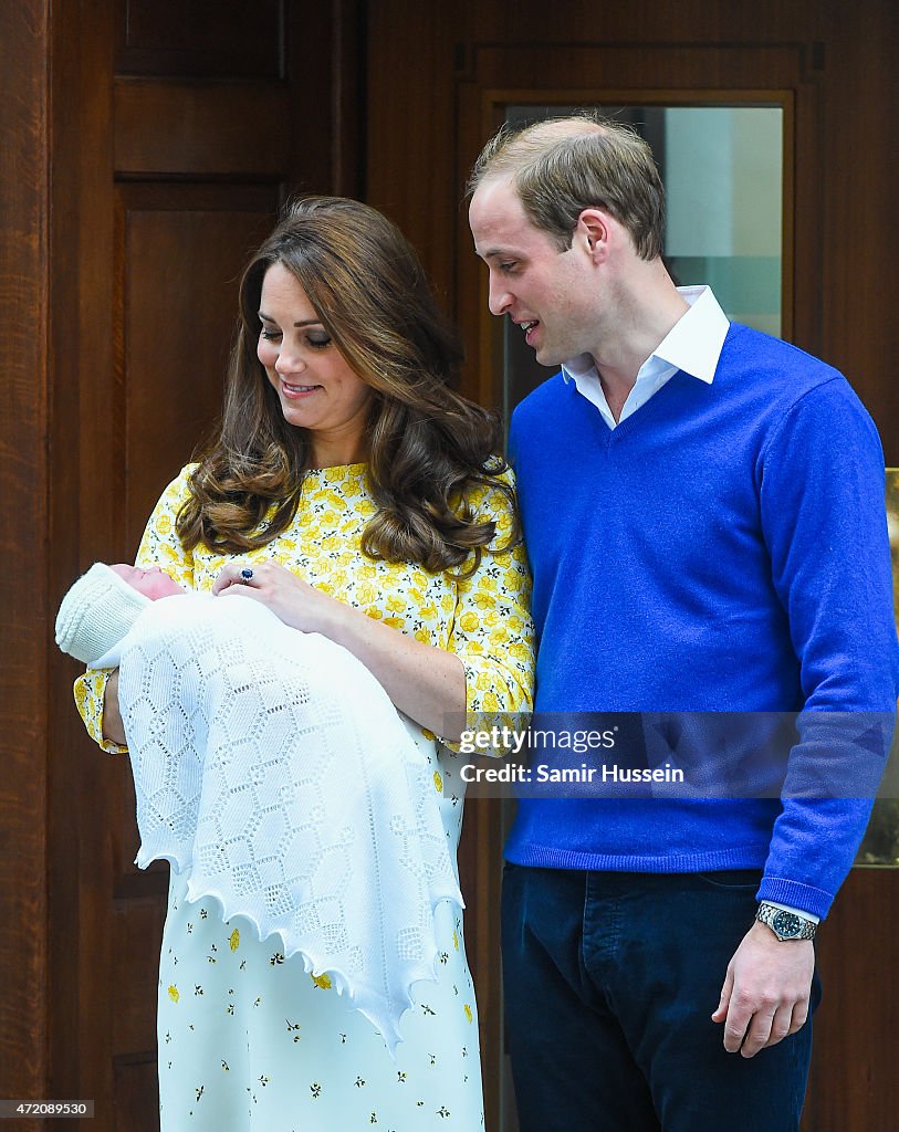 The Duke And Duchess Of Cambridge Depart The Lindo Wing With Thier Second Child