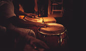 playing congas