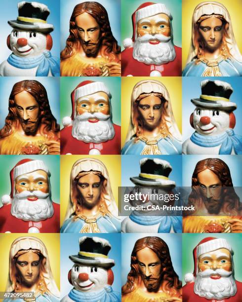 stranger manger pattern - madonna pop stock illustrations