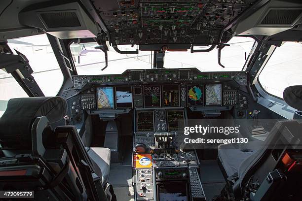 airbus a400m cockpit - throttle stock pictures, royalty-free photos & images