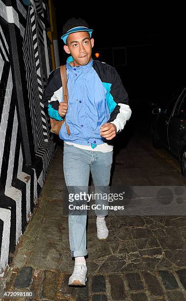 Jordan Stephens attends Laura Whitmore's 30th 1985 fancy dress Birthday party at Clutch in East London on May 3, 2015 in London, England.