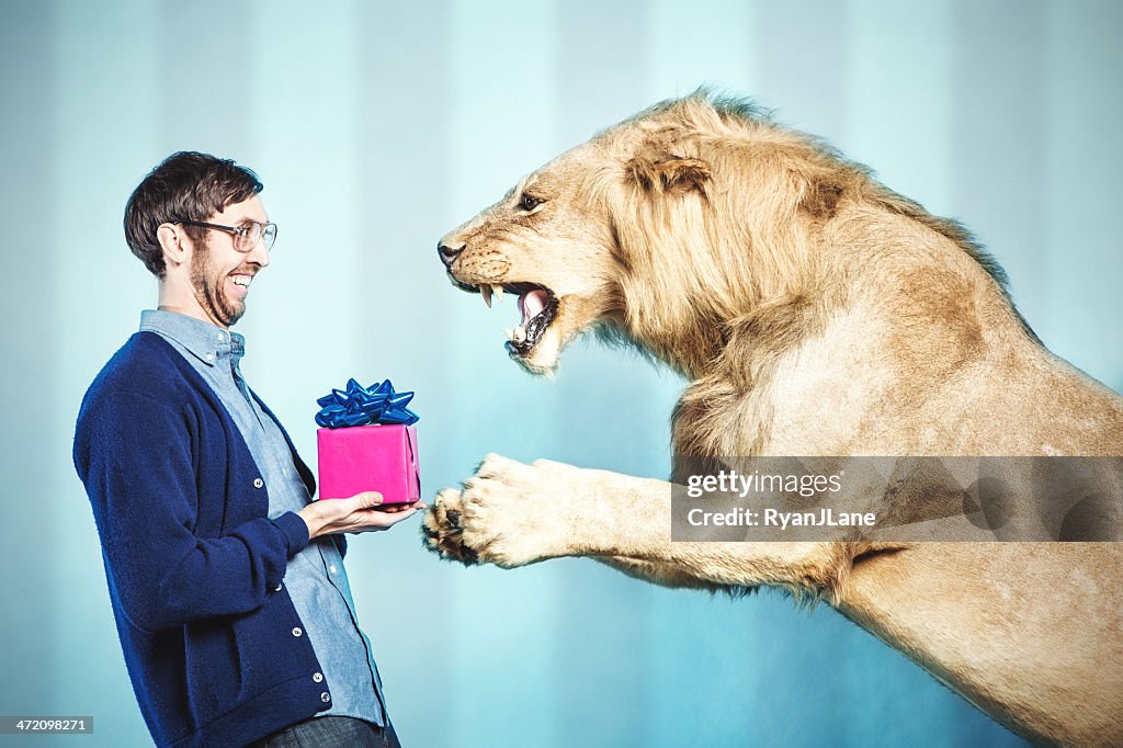 Geburtstagsgeschenk für ein Löwe