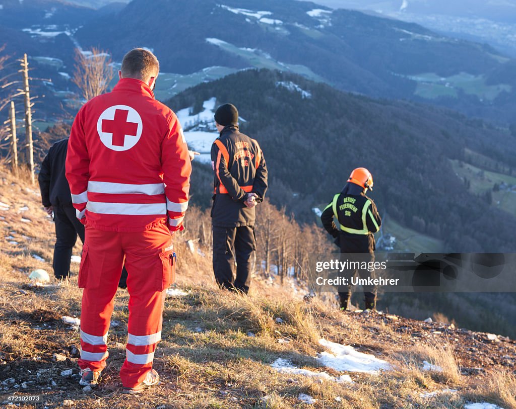 Rettung Service in den Alpen