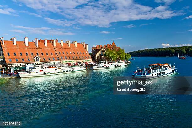 mikołajki in summer, poland - sniardwy stock pictures, royalty-free photos & images