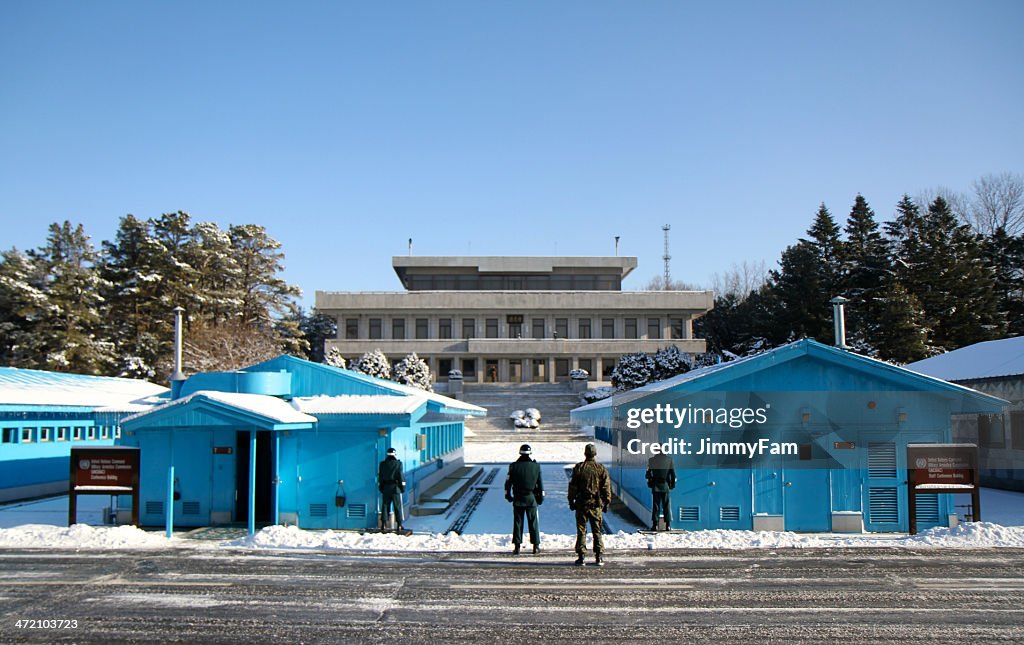 Joint Security Area during winter, at Panmunjom