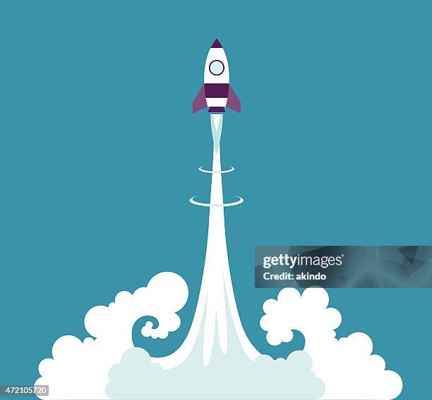 start up - rocket stock illustrations