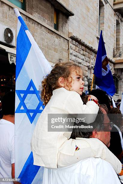 child with a flag on israel independe's day - baby name stock pictures, royalty-free photos & images