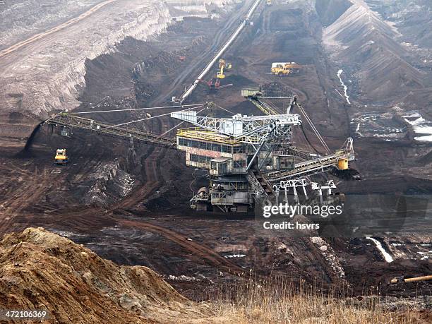 coal mining - lignite stock pictures, royalty-free photos & images