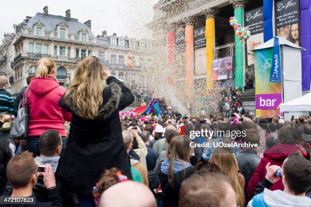 brussels gay pride festival, belgium. - gay pride parade stock pictures, royalty-free photos & images