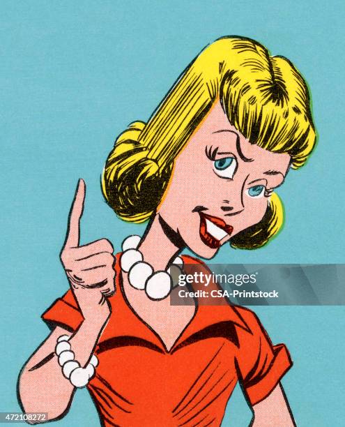 stockillustraties, clipart, cartoons en iconen met woman scolding - berispen