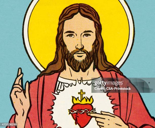 ilustraciones, imágenes clip art, dibujos animados e iconos de stock de jesucristo - santa face