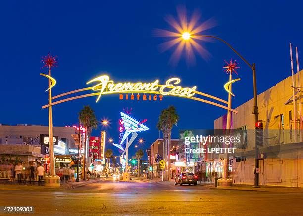 fremont street - downtown las vegas stock pictures, royalty-free photos & images