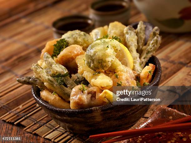野菜の天ぷら - 天ぷら ストックフォトと画像