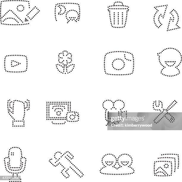 camera menu - garbage flecked stock illustrations