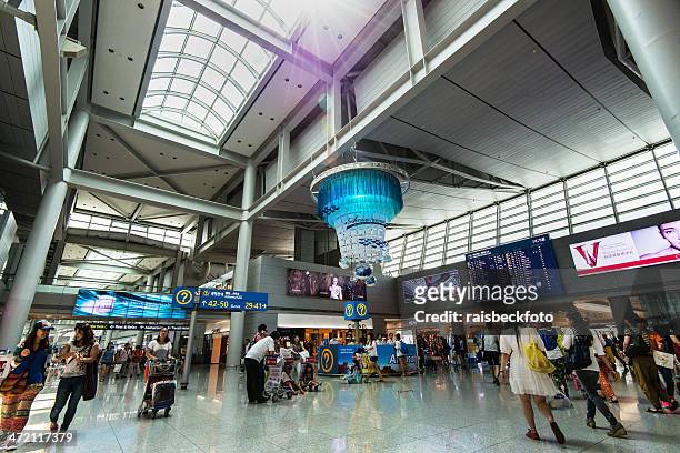 incheon international airport, south korea / incheon international airport - incheon international airport stock pictures, royalty-free photos & images