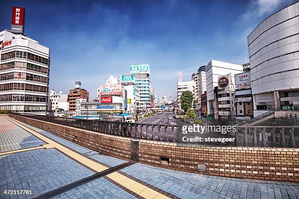 mito city center, ibaraki prefecture, japan - mito ibaraki stock pictures, royalty-free photos & images