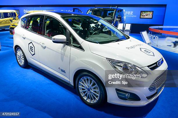 ford c-max plug in hybrid - c max energi stock pictures, royalty-free photos & images