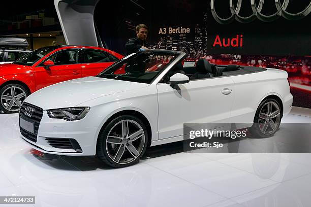 audi a3 cabriolet - audi a3 stock pictures, royalty-free photos & images