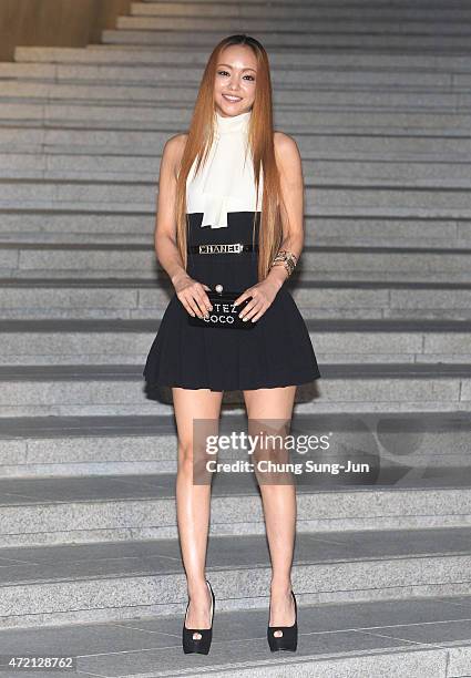 Namie Amuro arrives the Chanel 2015/16 Cruise Collection show on May 4, 2015 in Seoul, South Korea.