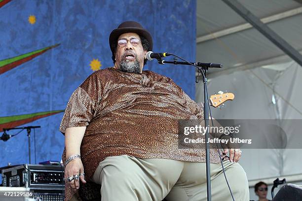 Singer "Big Al" Carson performs at New Orleans Jazz & Heritage Festival at Fair Grounds Race Course on May 3, 2015 in New Orleans, Louisiana.