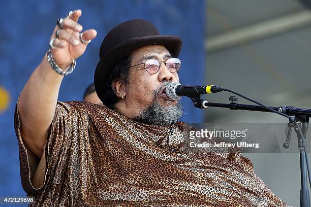 Singer "Big Al" Carson performs at New Orleans Jazz & Heritage Festival at Fair Grounds Race Course on May 3, 2015 in New Orleans, Louisiana.