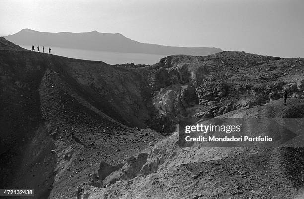"Crater in Santorini Island. Santorini, 1960s "