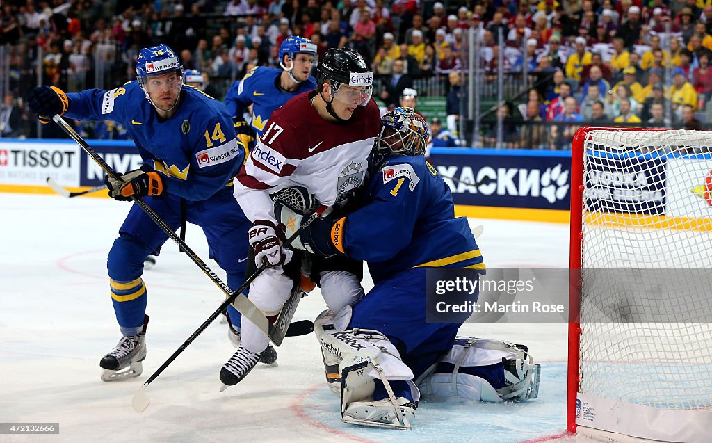 Latvia v Sweden - 2015 IIHF Ice Hockey World Championship