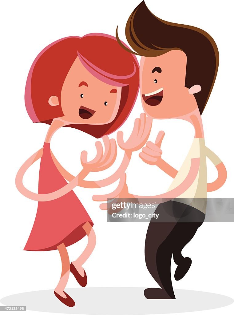 Joven Pareja Bailando Ilustración Vectorial De Dibujos Animados Carácter Ilustración de stock - Getty Images Joven Pareja Bailando Ilustración Vectorial De Dibujos Animados Carácter Ilustración de stock - Getty Images