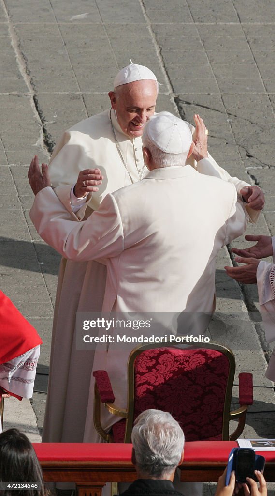 Pope Francis and Pope Emeritus Benedict XVI