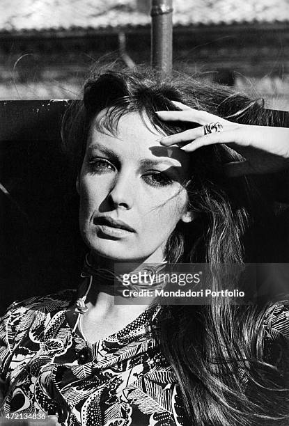 Portrait of French singer and actress Marie Laforet . 1970
