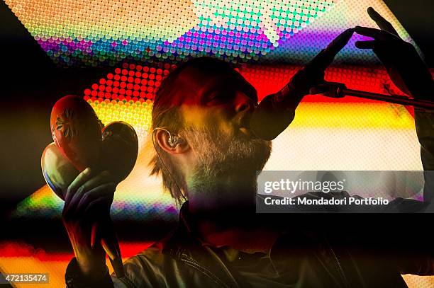 "The singer and musician Thom Yorke performing with Radiohead at Arena Parco Nord. Bologna, Italy. 25th September 2012 "