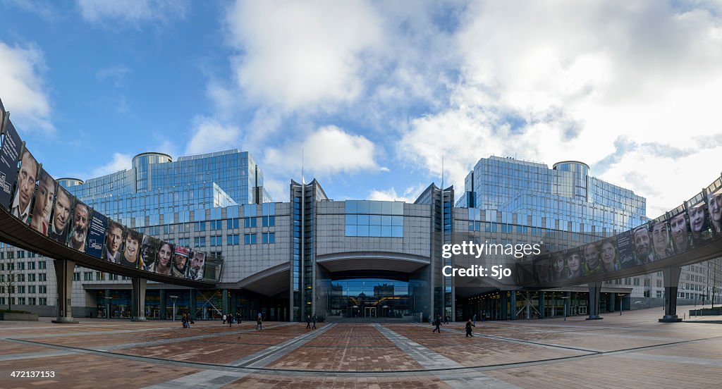 European Parliament building in Brussels