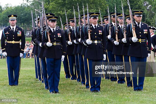 the old guard--3rd united states army infanty regiment - frederick bildbanksfoton och bilder