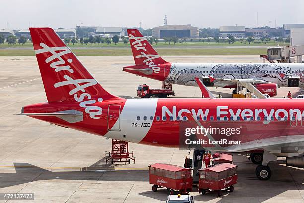 air asia in aereo - airasia foto e immagini stock