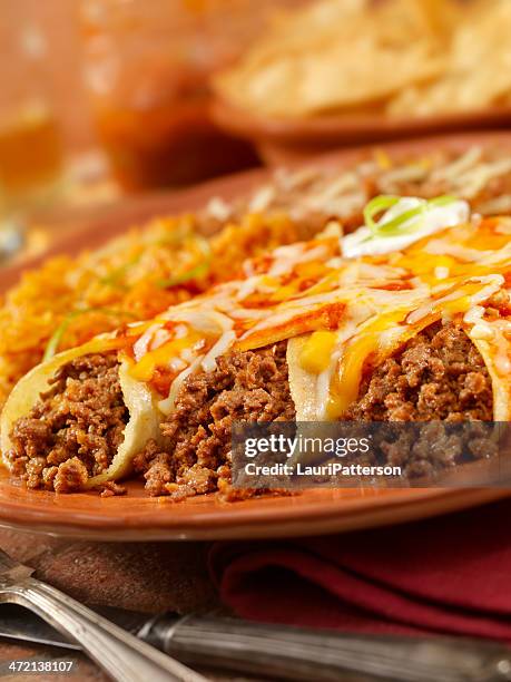 Entomadas O Manzo Enchiladas, Foto stock