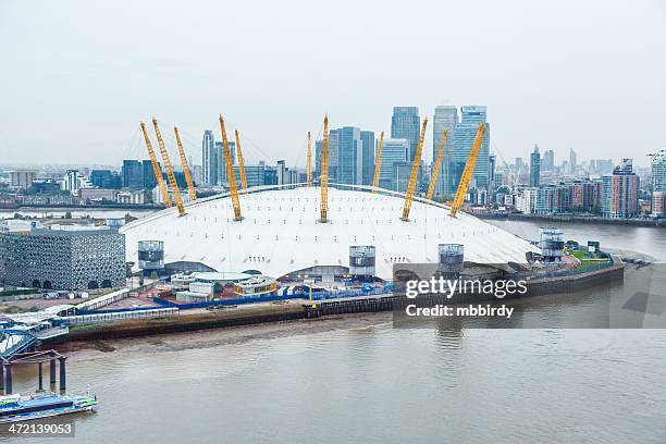 o2 arena, des millennium dome - docklands stadion stock-fotos und bilder