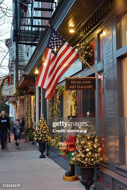 historische lambertville in new jersey - lambertville nj stock-fotos und bilder