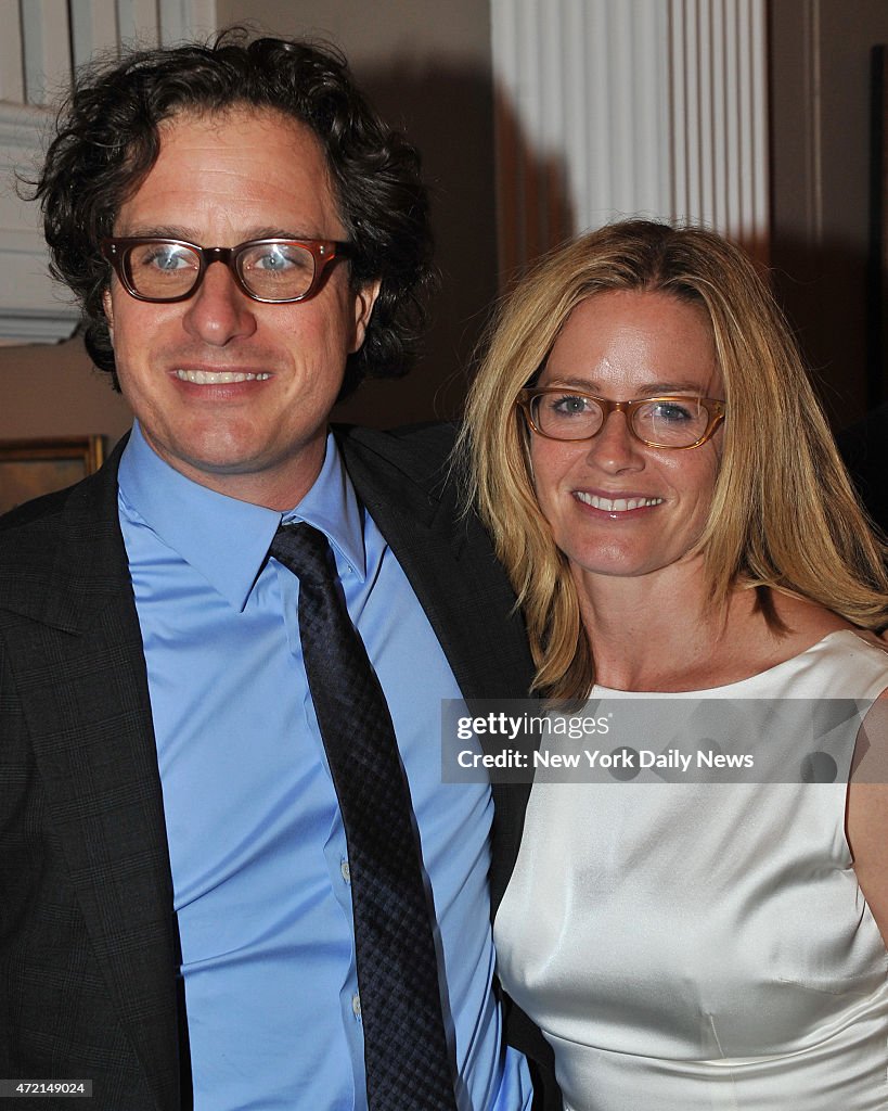 Davis Guggenheim and wife actress Elisabeth Shue at the NY Premiere