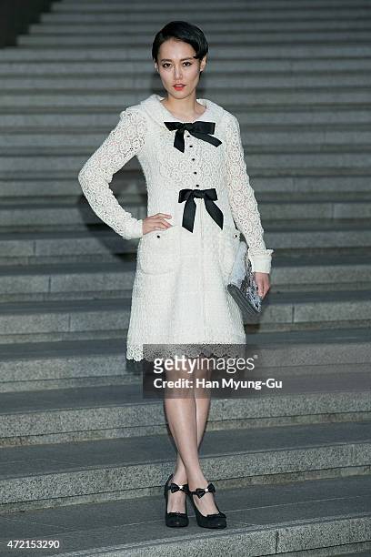 Rinko Kikuchi attends the Chanel 2015/16 Cruise Collection show on May 4, 2015 in Seoul, South Korea.