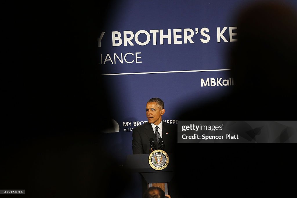 President Obama Launches The My Brother's Keeper Alliance At Lehman College
