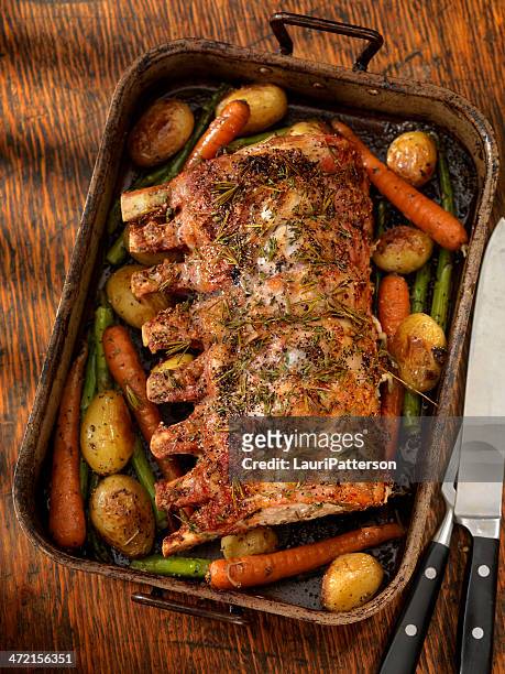 roast pork - sparerib stock pictures, royalty-free photos & images