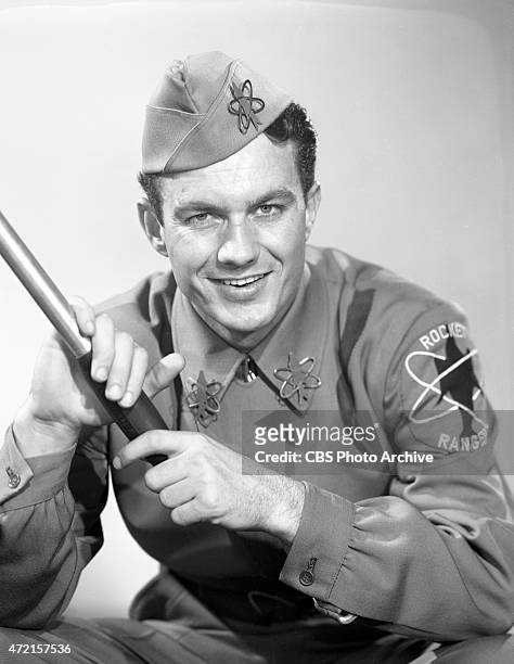 Actor Cliff Robertson in portraits and character shots, as Rod Brown in "Rod Brown of the Rocket Rangers, a live, 30-minute, weekly CBS-TV network...