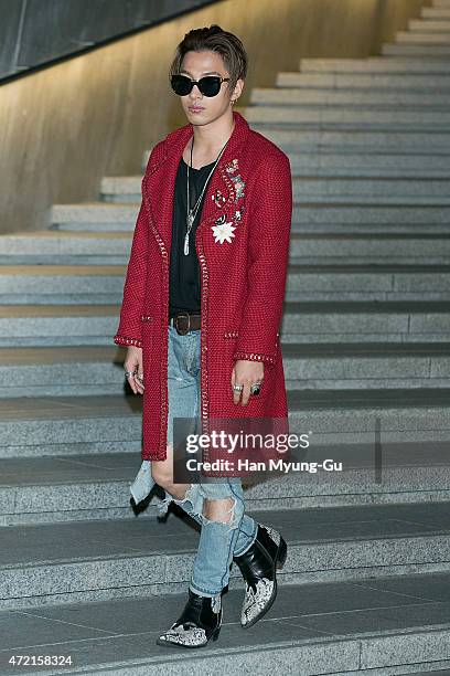 Taeyang of South Korean boy band Bigbang attends the Chanel 2015/16 Cruise Collection show on May 4, 2015 in Seoul, South Korea.