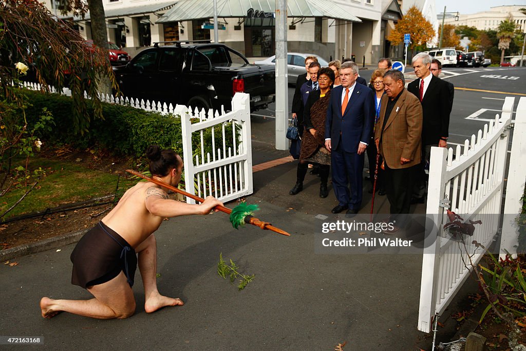 IOC President Thomas Bach Visits New Zealand