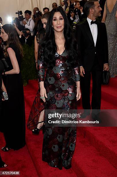 Cher attends the "China: Through The Looking Glass" Costume Institute Benefit Gala at the Metropolitan Museum of Art on May 4, 2015 in New York City.