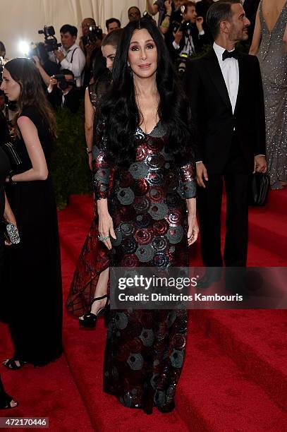 Cher attends the "China: Through The Looking Glass" Costume Institute Benefit Gala at the Metropolitan Museum of Art on May 4, 2015 in New York City.