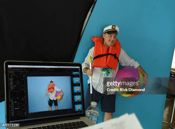 Recording Artist Darrin Vincent attend 2016 Dailey & Vincent WaterFest Cruise Photo Shoot at Berry Hill Studios on May 4, 2015 in Nashville,...