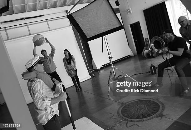 Recording Artist Darrin Vincent attend 2016 Dailey & Vincent WaterFest Cruise Photo Shoot at Berry Hill Studios on May 4, 2015 in Nashville,...